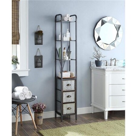 4D Concepts 4D Concepts 134022 Intek Tower with Three Drawers - Metal 134022